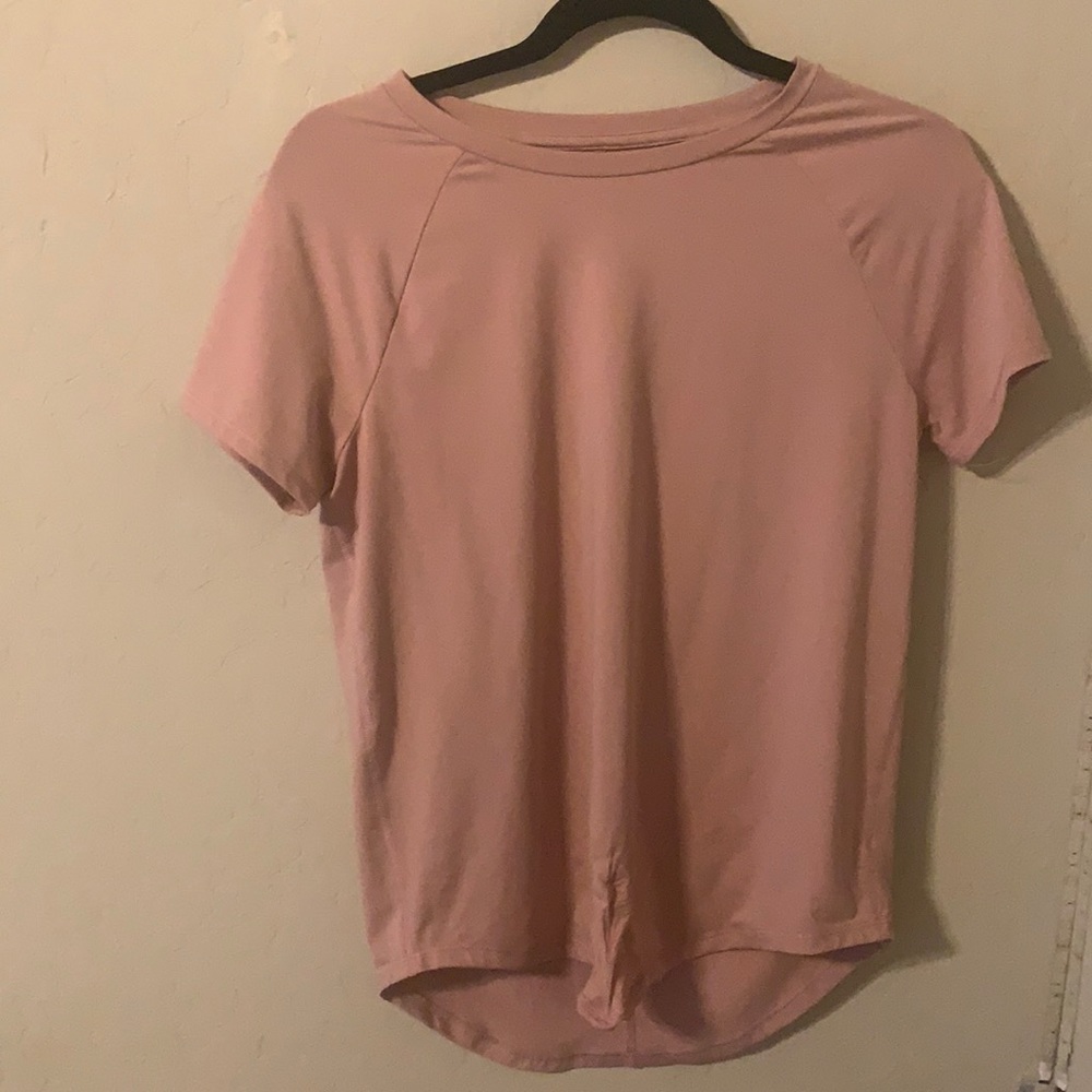 Light pink workout tee